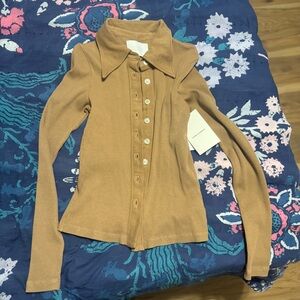 Citizens Of Humanity Camel Ribbed Knit